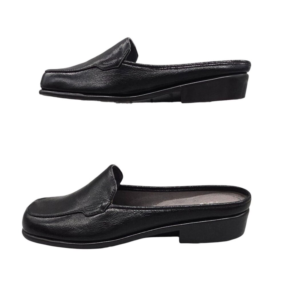 Aerosoles Duble Down Women's Mules Black slip on Patent Size 9.5M - Picture 5 of 14